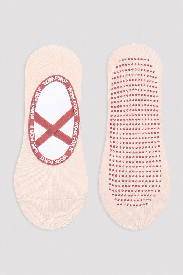 Penti Meias antideslizantes rosa
