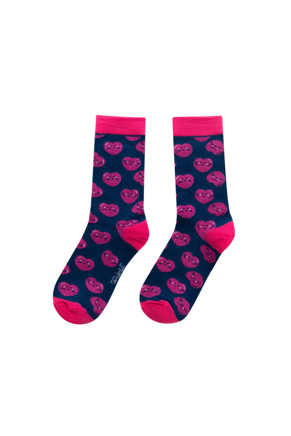 Womensecret Hearts socks mit Print
