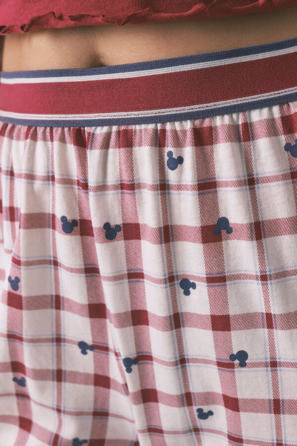 Women'secret Red Mickey cotton long pyjamas red