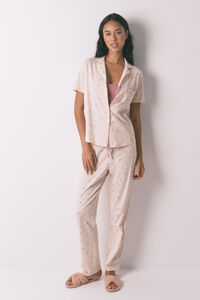 Women'secret Dugačka košulja pidžama od 100% pamuka sa cvetnim uzorkom 