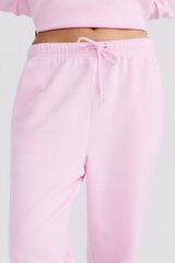 Pieces Basic fleece trousers pink