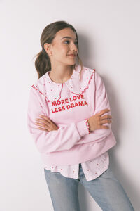 Women'secret Sweat-shirt en coton rose