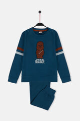 Womensecret Boy's Wookiee long-sleeved pyjamas - Star Wars  Blau