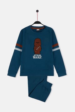 Womensecret Pijama manga comprida Wookiee menino - Star Wars  azul
