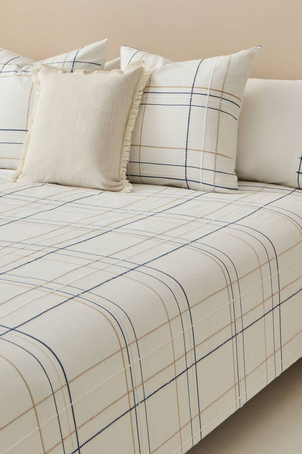 Textura Funda N&oacute;rdica Textura L&iacute;neas blanco