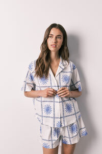 Women'secret Pijama corto camisero algod&oacute;n soles