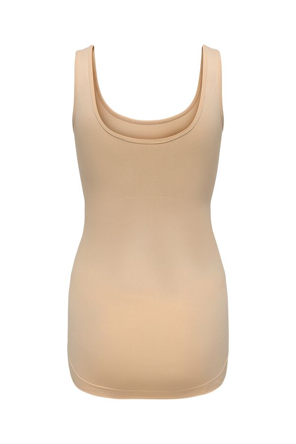 Only Maternity Top sem costuras sem mangas maternity branco
