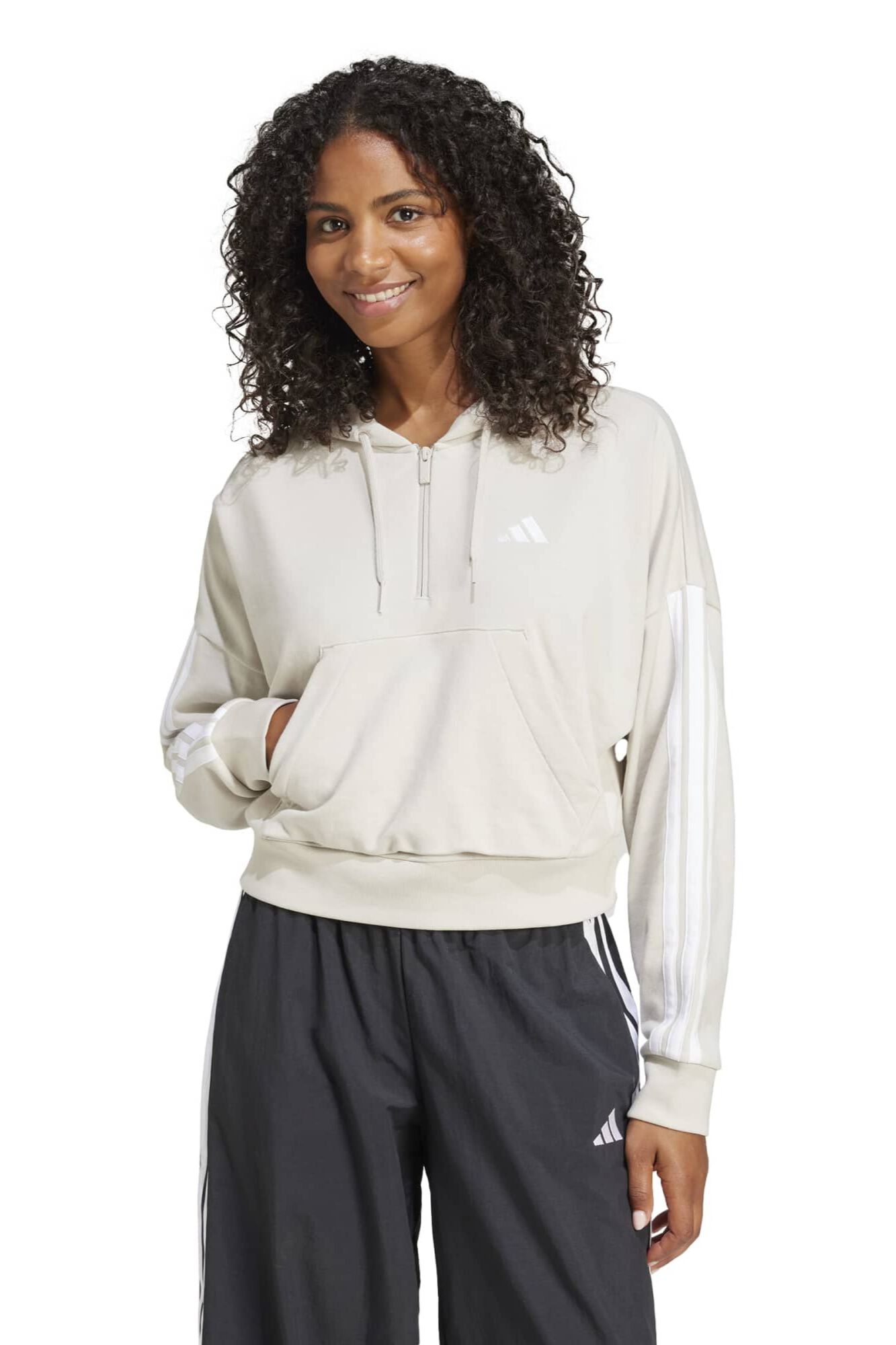 Adidas Sudadera capucha casual 3 bandas