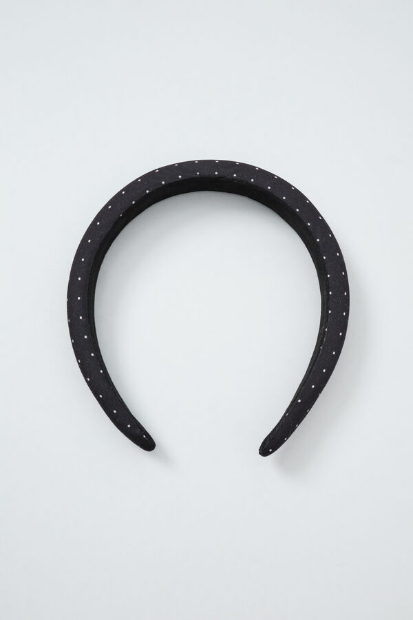Women'secret Black polka-dots padded headband black