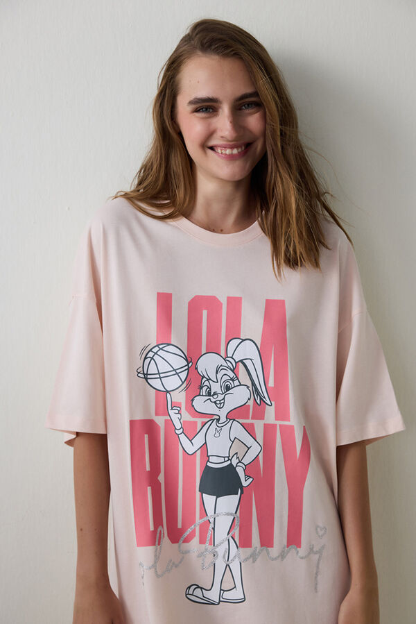 Penti Lic Lola Bunny Ss Nightgown Roze