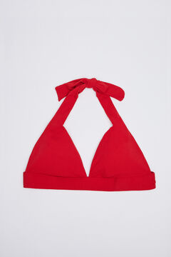 Womensecret Bikini-Top stark verstärkt Struktur Rot Rot