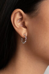 Womensecret Estellar Colors silver hoop earrings szürke