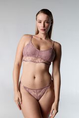 Black Limba Balconette bra Agnes pink