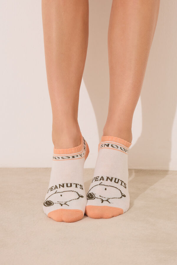 Women'secret Pack of 3 Snoopy short socks printed