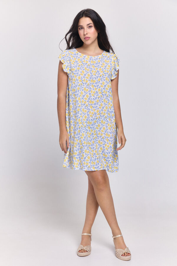 Pieces Robe ECOVERO&trade; imprim&eacute;e blanc