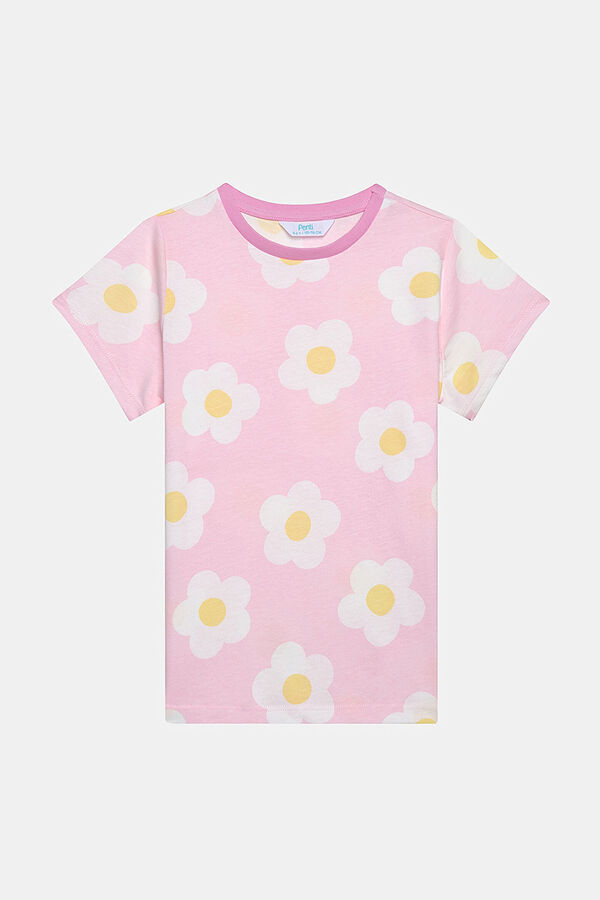 Womensecret 2-Piece girl's flower Pyjama set rávasalt mintás