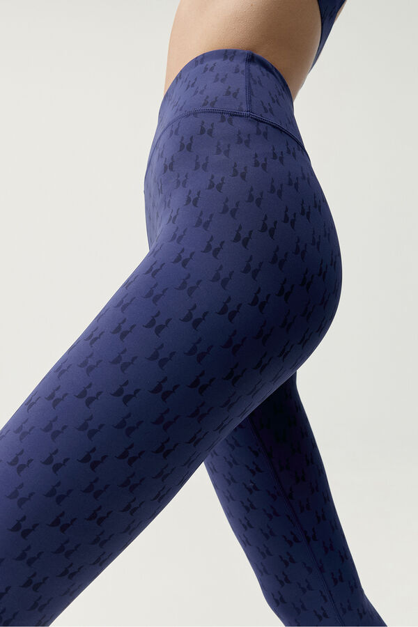 Born Living Yoga Sport-Leggings Monogram Next blau Blau