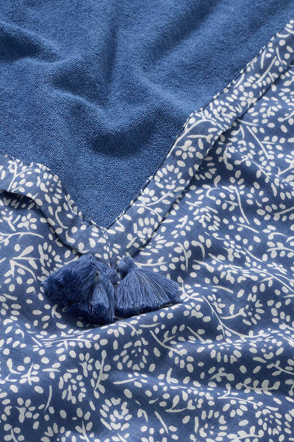 Womensecret Leaves terry beach towel kék