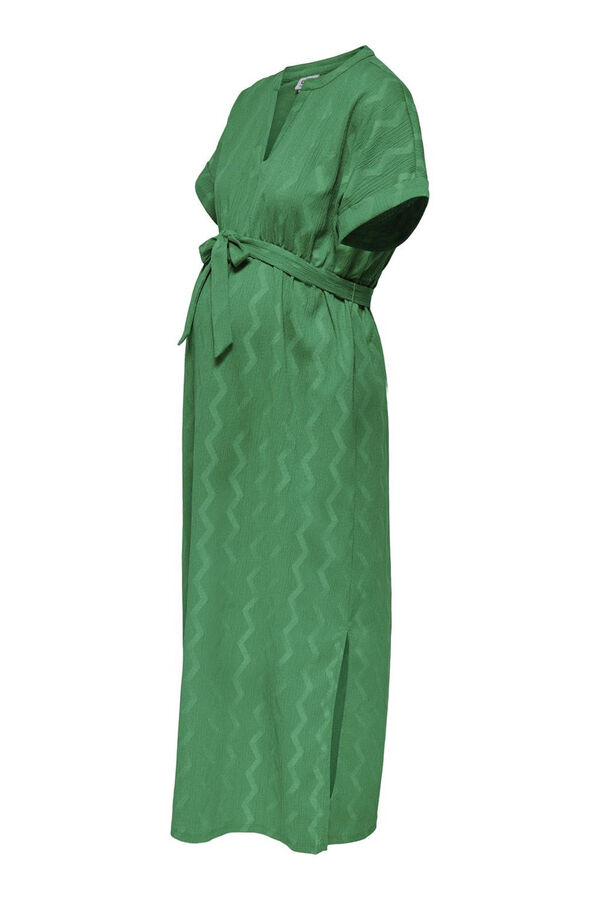Womensecret V-neck maternity midi dress green