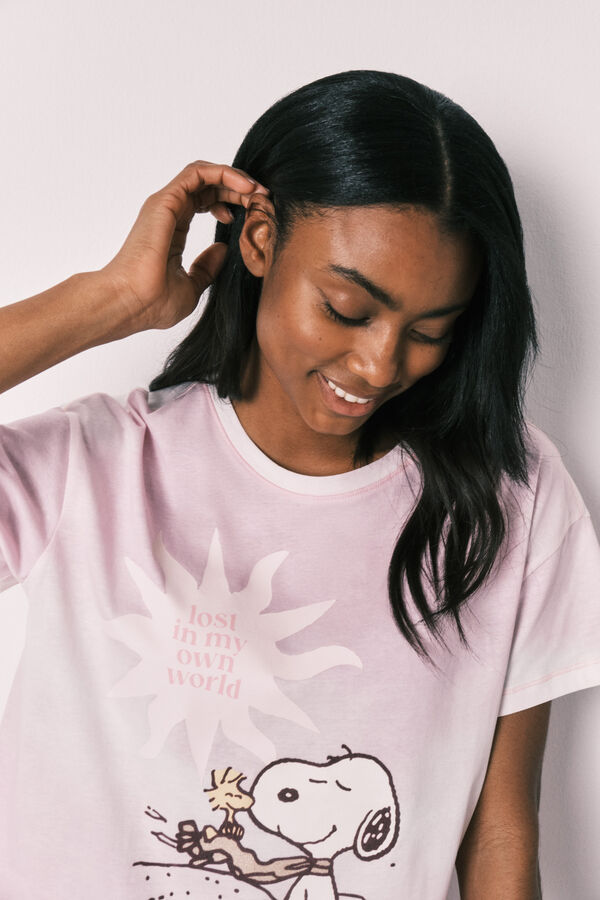 Women'secret Cotton capri pyjamas Snoopy pink