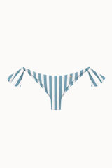 Bohodot Gestreifter Brazilian Bikini-Slip Blau