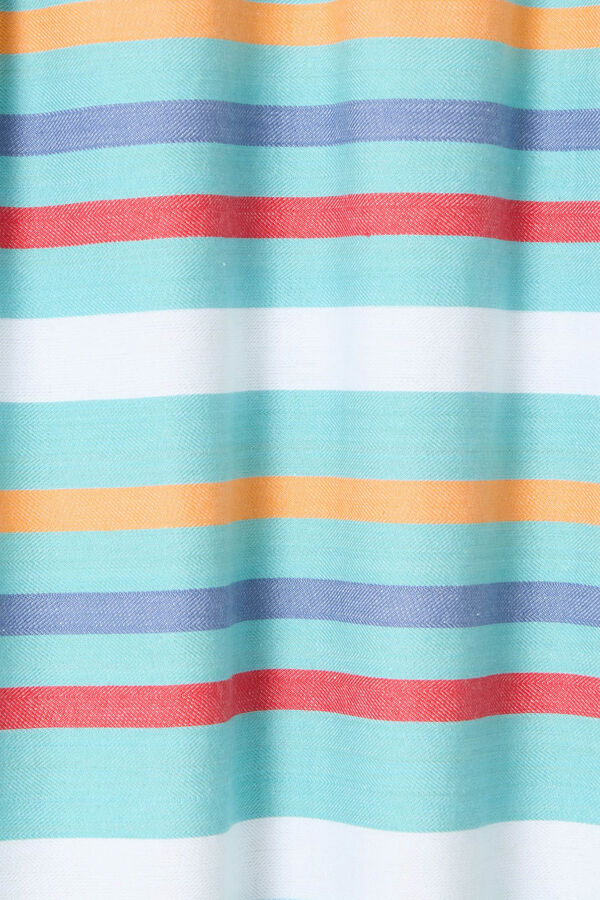Womensecret Striped and terrycloth beach towel bleu
