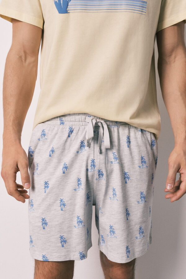 Women'secret Pyjama court pour homme en coton Hotwheels California imprim&eacute;