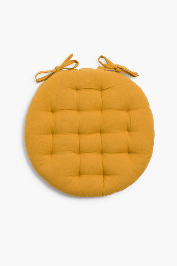 Womensecret Gavema seat pad, diameter 40 x 4, mustard imprimé