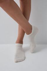 Women'secret Neutral short sports socks 3-pack grey