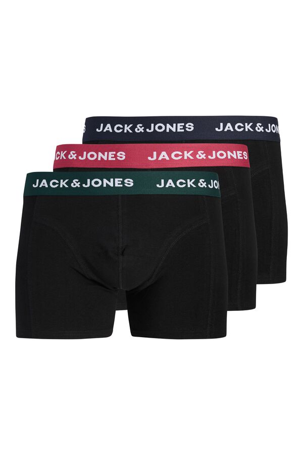Jack & Jones Pack of 3 cotton boxers black