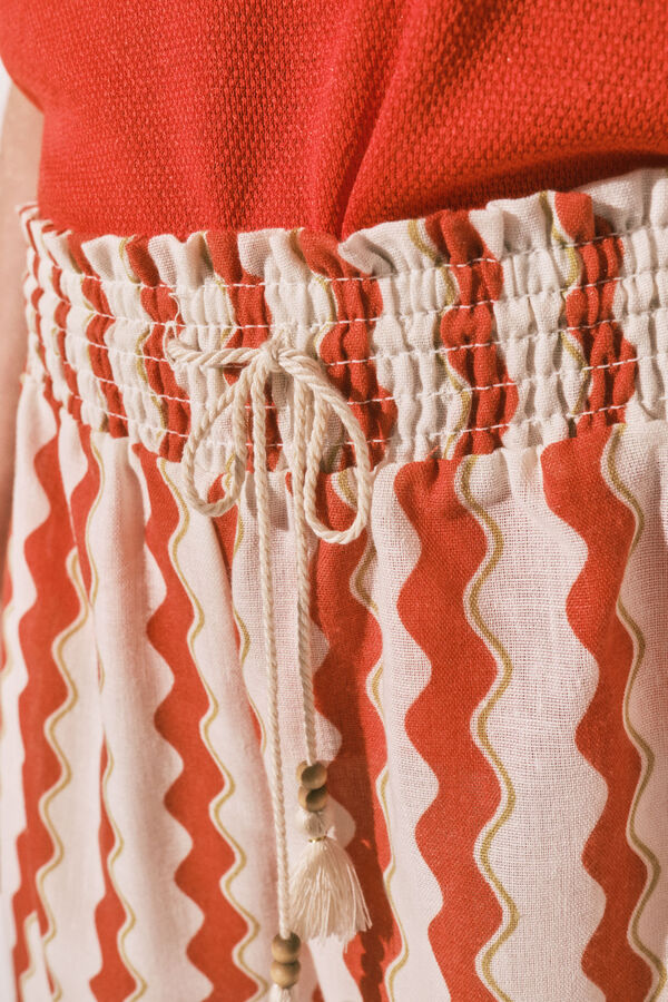 Women'secret Red printed short brown