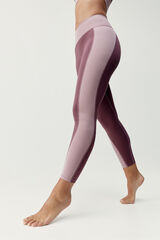 Born Living Yoga Sport-Leggings Maiko Tuscany/Deep Rose mit Print