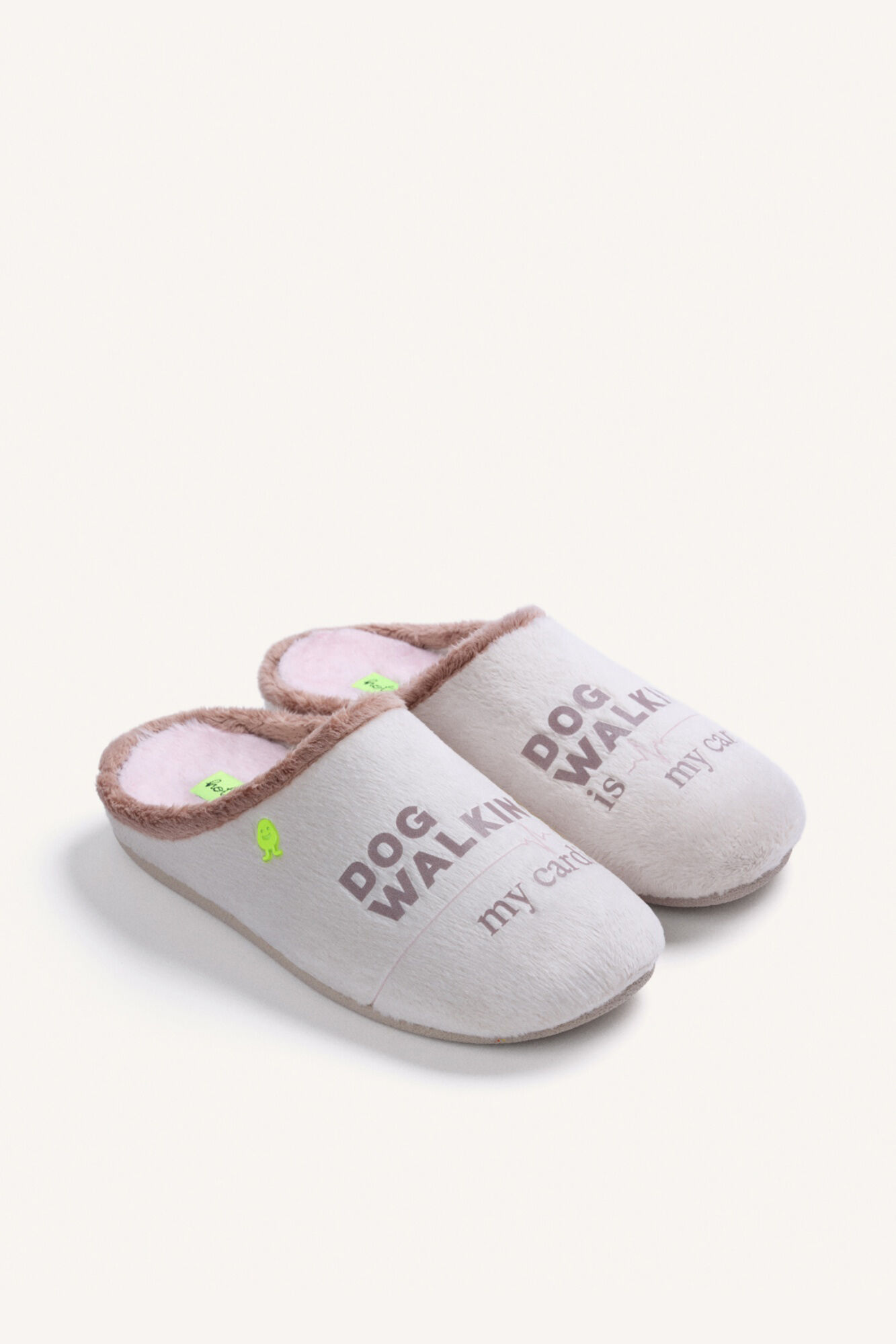 Hot Potatoes Zapatillas de casa beige pelo 