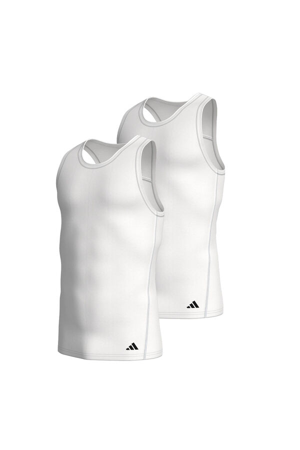 Adidas Pack of 2 vest tops white