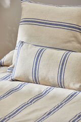 Womensecret Bari cushion cover with blue woven stripe blue