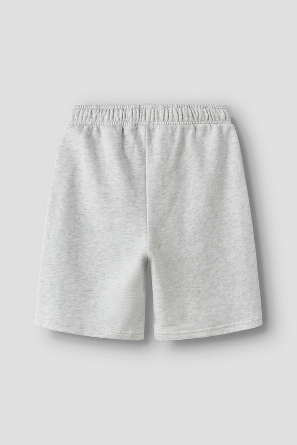 Lmtd Bermuda felpa cinturilla el&aacute;stica y ajuste interior gris