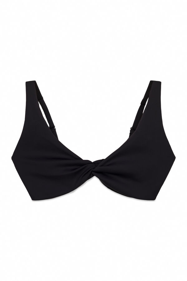 Women'secret Top bikini halter negro negro