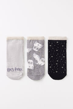 Womensecret Pack of 3 Harry Potter short socks printed