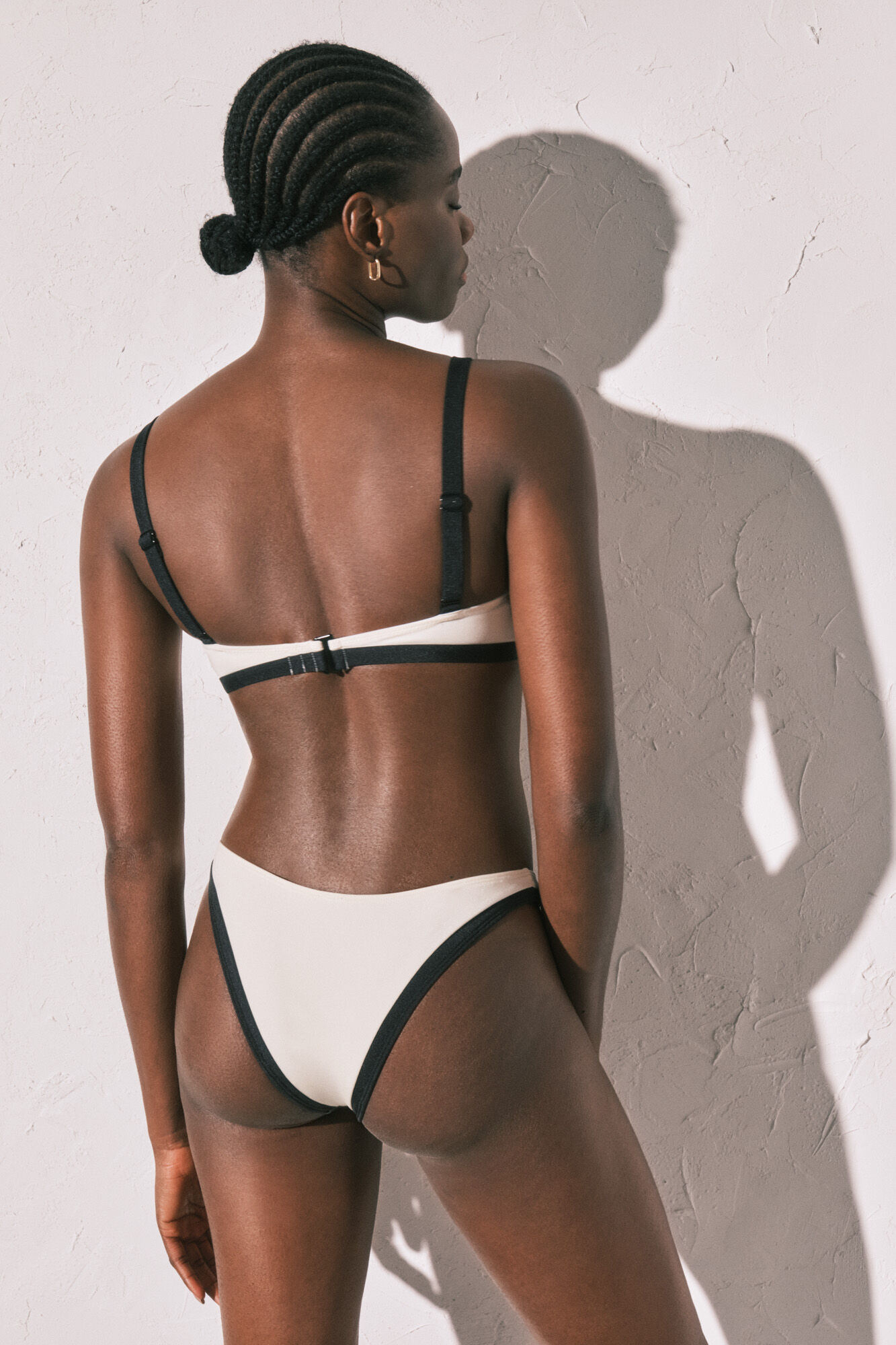 Women'secret B&W color block Brazilian bikini bottoms