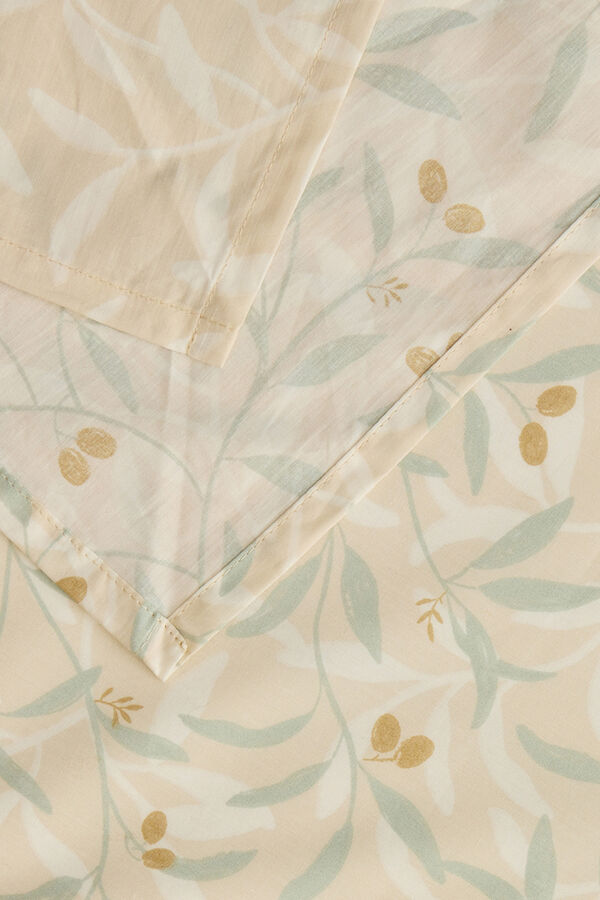 Textura Reversible printed duvet case blanc