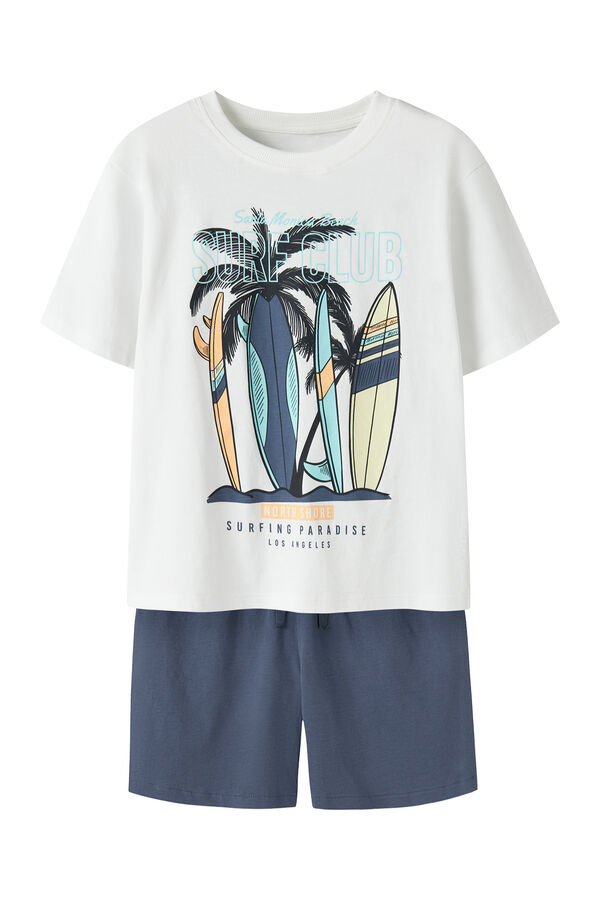Name it T-shirt and Bermuda shorts set white