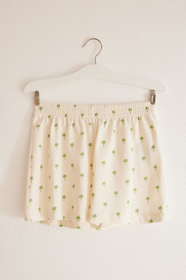 Womensecret Pijama corto 100% algodón Stitch  verde