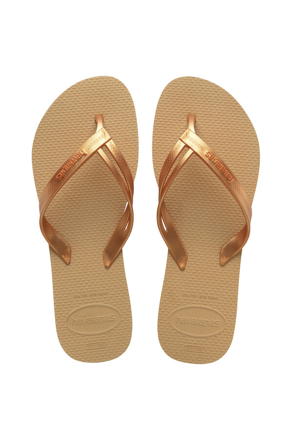 Havaianas Flip-Flops Hav. Elegance Gold/Senf mit Print