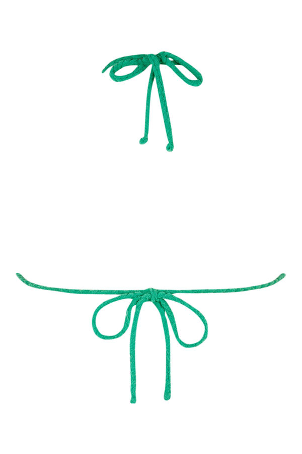 Womensecret UltraGreen triangle bikini top zöld