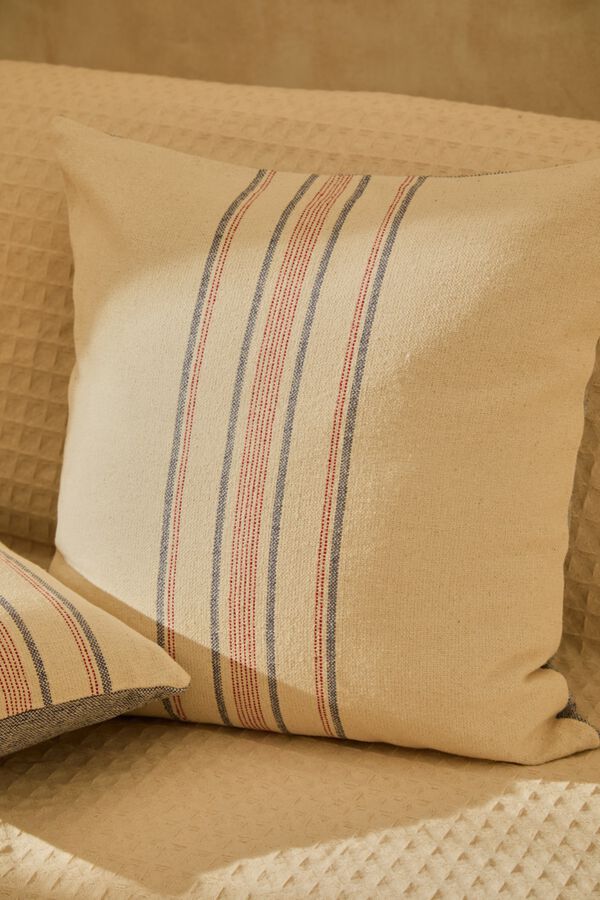 Calma House 60x60 cotton cushion case blue