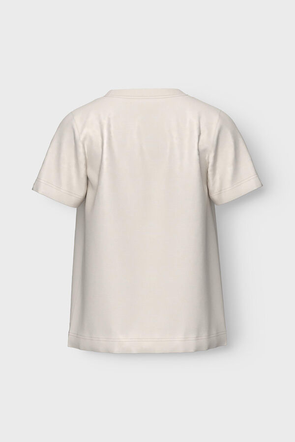 Womensecret Camiseta niño detalle bolsillo blanco