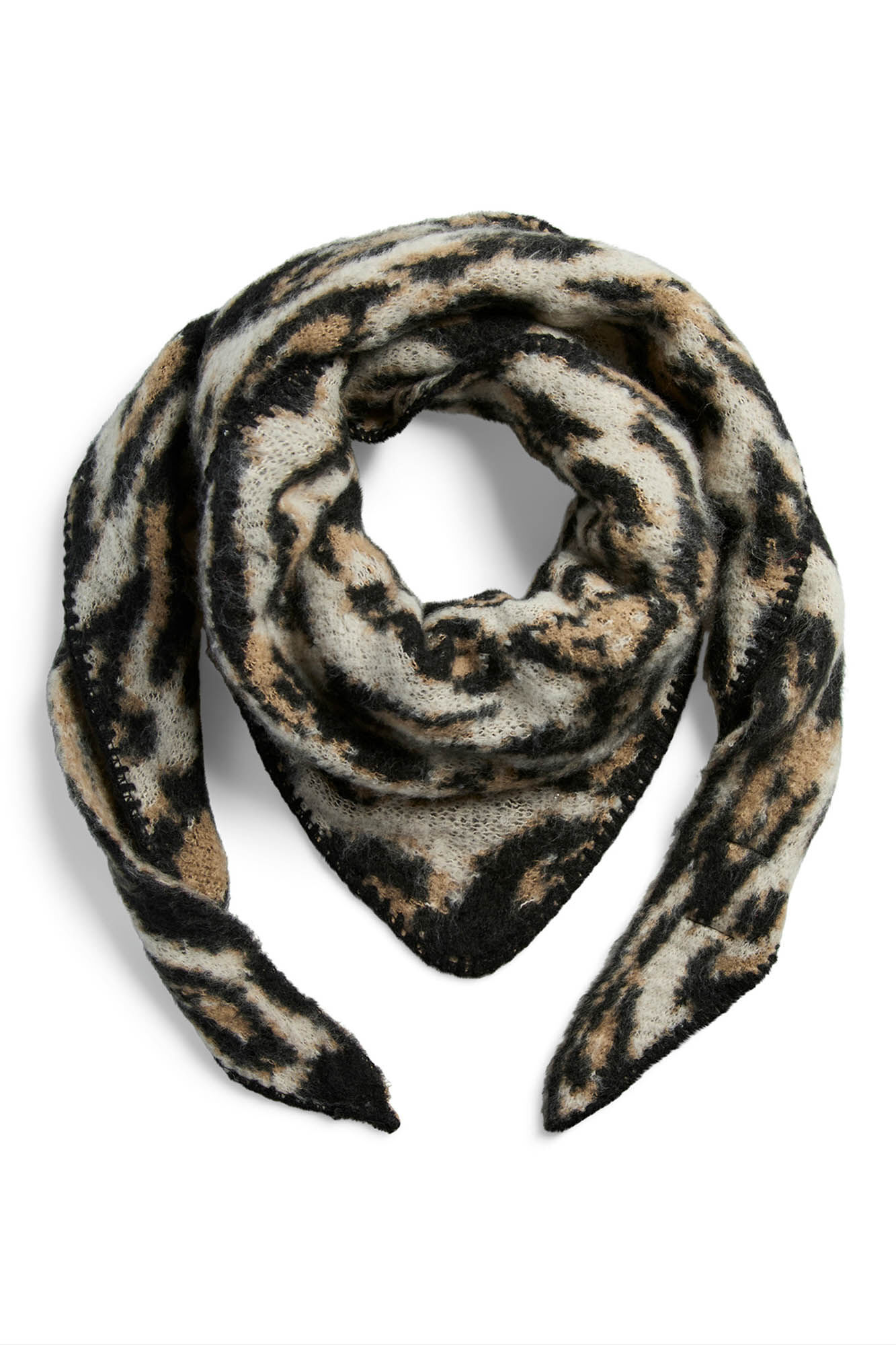 Pieces Bufanda Corta Animal Print