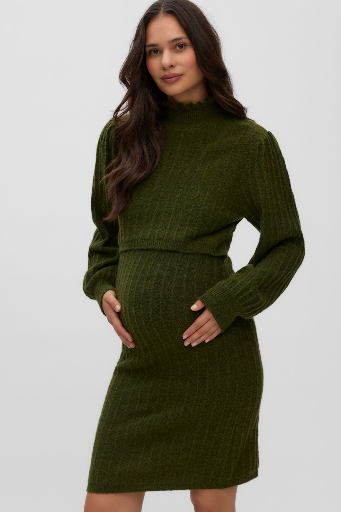 Mamalicious Maternity and breastfeeding knit dress