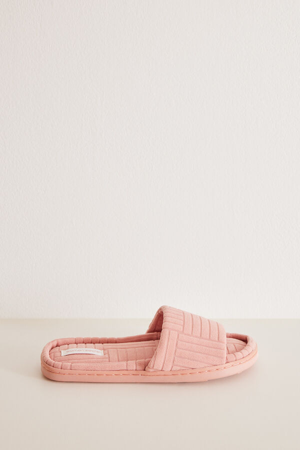 Womensecret Zapatillas casa abiertas rosa rosa