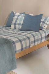 Textura S&aacute;bana franela algod&oacute;n. Cama 150-160cm. marfil